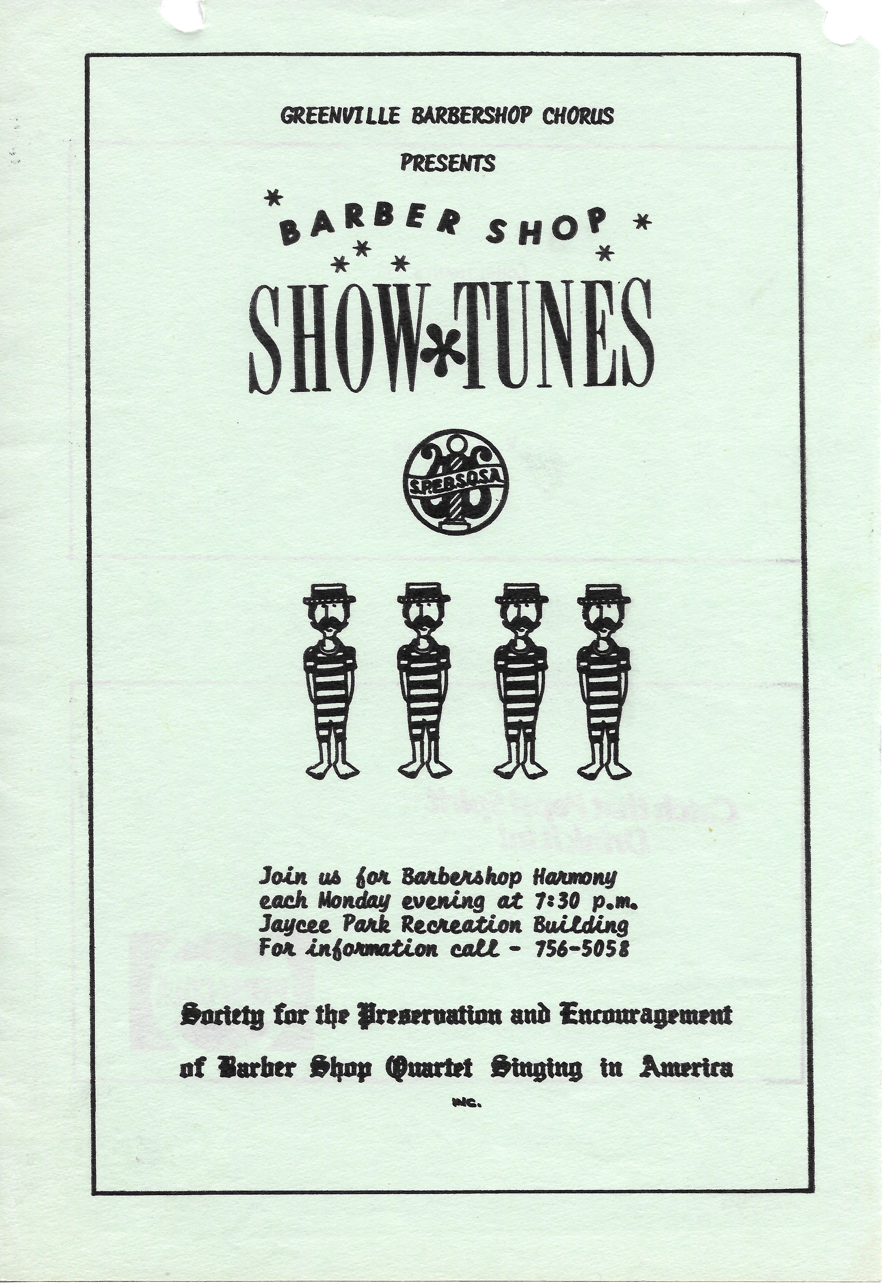 Show Tunes program cover